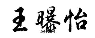 胡問遂王曝怡行書個性簽名怎么寫
