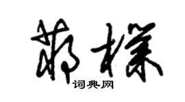 朱錫榮蔣朴草書個性簽名怎么寫