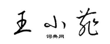 梁錦英王小菲草書個性簽名怎么寫