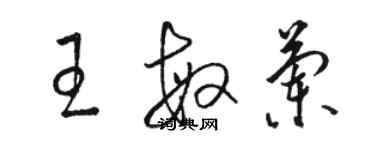 駱恆光王敏蘭草書個性簽名怎么寫