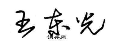 朱錫榮王東光草書個性簽名怎么寫