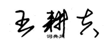 朱錫榮王耕夫草書個性簽名怎么寫