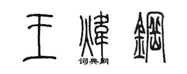 陳墨王煒鋼篆書個性簽名怎么寫