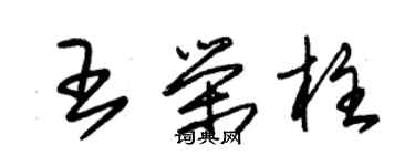 朱錫榮王榮柱草書個性簽名怎么寫