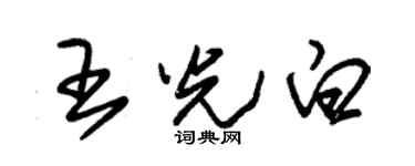 朱錫榮王光白草書個性簽名怎么寫