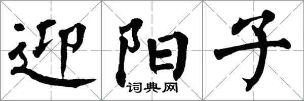 翁闓運迎陽子楷書怎么寫