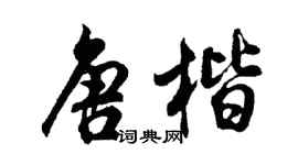 胡問遂唐楷行書個性簽名怎么寫