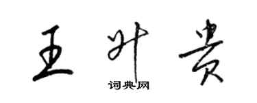 梁錦英王升貴草書個性簽名怎么寫