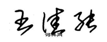 朱錫榮王佳能草書個性簽名怎么寫