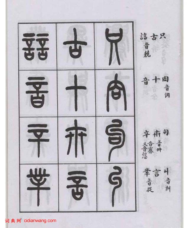 王福庵篆書《說文部目》