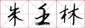 朱壬林怎么寫好看