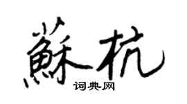 王正良蘇杭行書個性簽名怎么寫