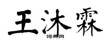 翁闓運王沐霖楷書個性簽名怎么寫