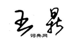 朱錫榮王鼎草書個性簽名怎么寫