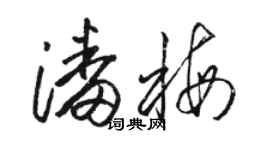 駱恆光潘梅草書個性簽名怎么寫