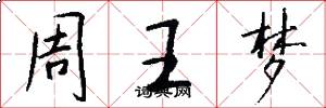 周王夢怎么寫好看
