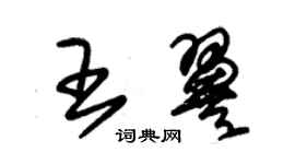 朱錫榮王翼草書個性簽名怎么寫