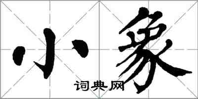 翁闓運小象楷書怎么寫