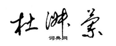 梁錦英杜淑蘭草書個性簽名怎么寫