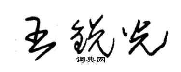 朱錫榮王銳光草書個性簽名怎么寫