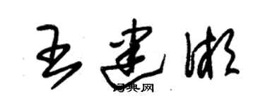 朱錫榮王建湘草書個性簽名怎么寫