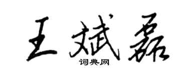 王正良王斌磊行書個性簽名怎么寫
