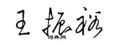 駱恆光王振裕草書個性簽名怎么寫