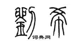 陳墨劉希篆書個性簽名怎么寫