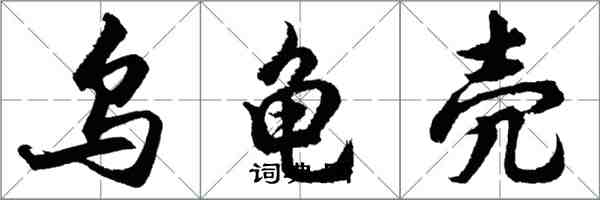 胡問遂烏龜殼行書怎么寫