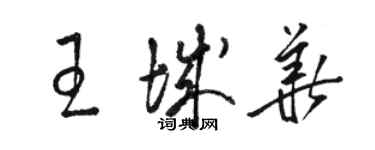 駱恆光王城華草書個性簽名怎么寫