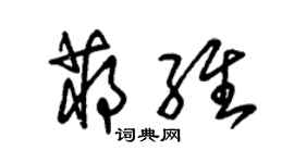 朱錫榮蔣維草書個性簽名怎么寫