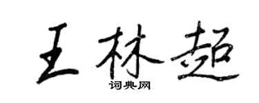 王正良王林超行書個性簽名怎么寫