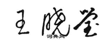 駱恆光王曉瑩草書個性簽名怎么寫