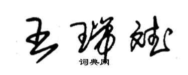 朱錫榮王瑞斌草書個性簽名怎么寫