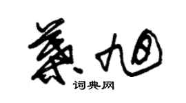 朱錫榮葉旭草書個性簽名怎么寫