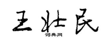 曾慶福王壯民行書個性簽名怎么寫