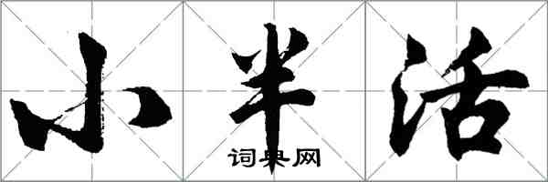 胡問遂小半活行書怎么寫