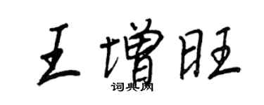 王正良王增旺行書個性簽名怎么寫