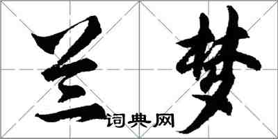 胡問遂蘭夢行書怎么寫