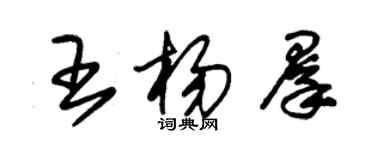 朱錫榮王楊群草書個性簽名怎么寫