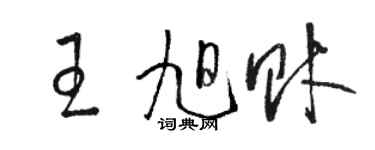 駱恆光王旭財草書個性簽名怎么寫