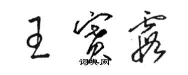 駱恆光王賽霞草書個性簽名怎么寫