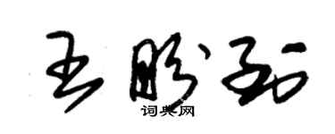 朱錫榮王盼到草書個性簽名怎么寫