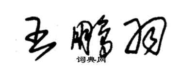 朱錫榮王鵬羽草書個性簽名怎么寫