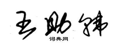 朱錫榮王助韓草書個性簽名怎么寫