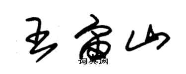 朱錫榮王宙山草書個性簽名怎么寫