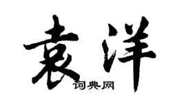 胡問遂袁洋行書個性簽名怎么寫