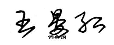 朱錫榮王晏紅草書個性簽名怎么寫