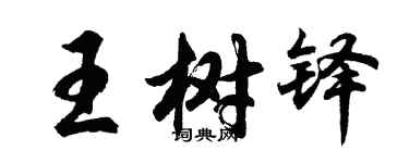 胡問遂王樹鐸行書個性簽名怎么寫