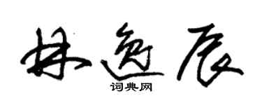 朱錫榮林逸辰草書個性簽名怎么寫